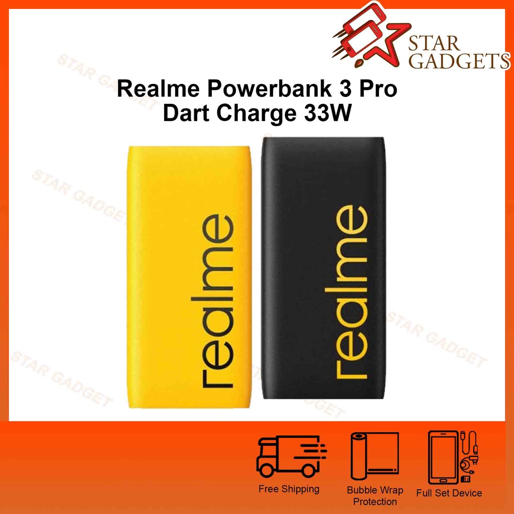 REALME Powerbank 3 Pro Dart Charge 33W | 10000mAh Powerbank | Original ...