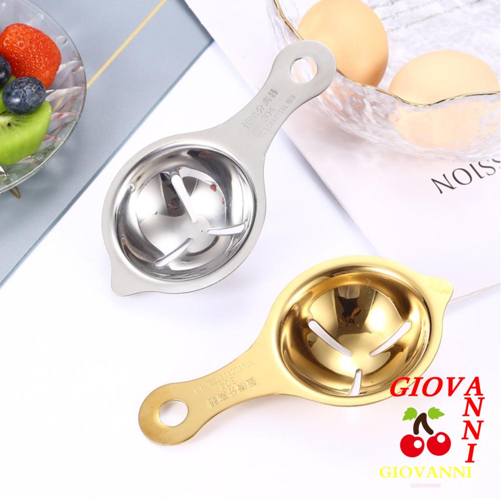 GIOVANNI Egg Separator, Silver Gold Stainless Steel Egg Yolk White