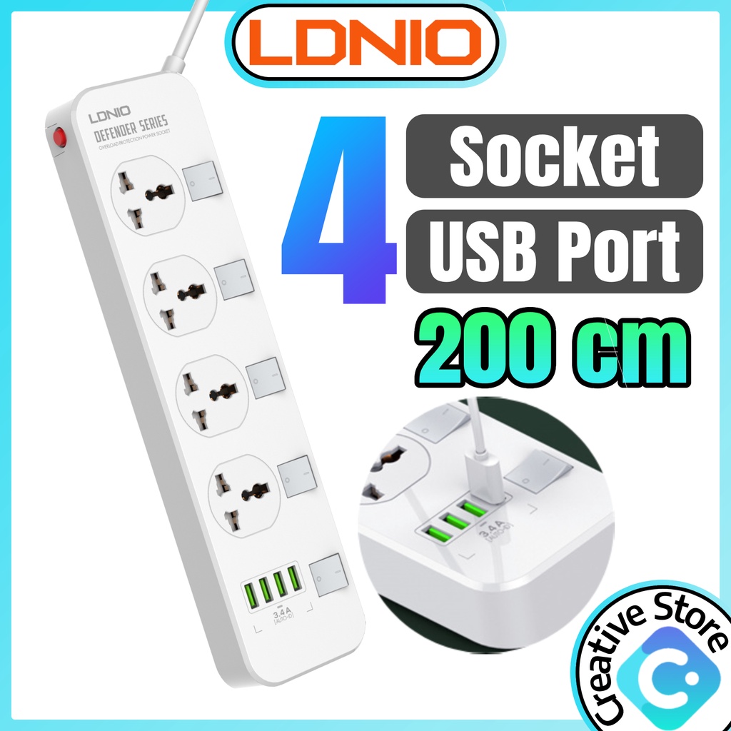 Ldnio Charger 2M Extension Power Socket USB Extension Phone Charger ...