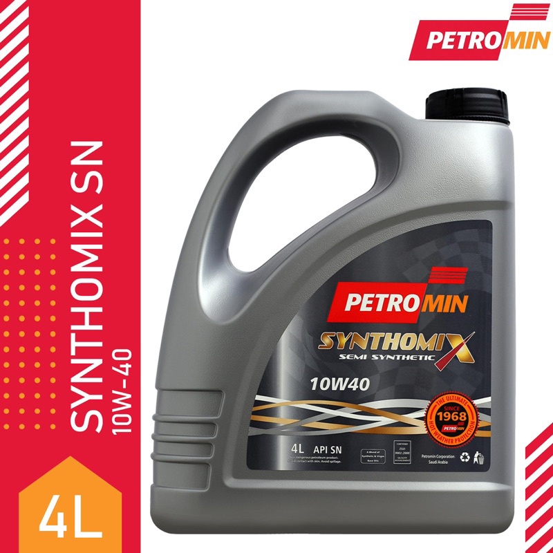9015 Petromin Engine Oil Fully 10W40 SynthomiX Fully API SP (4 Liter