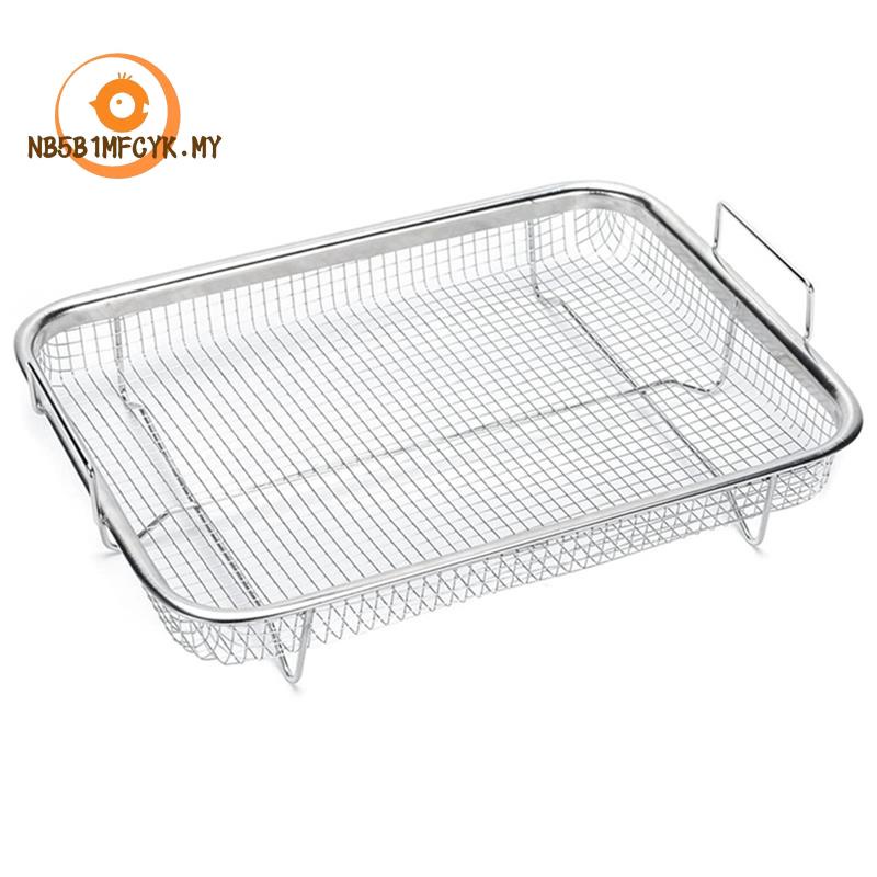Stainless Steel Air Fryer Grill Basket NonStick Air Fryer Mesh Basket