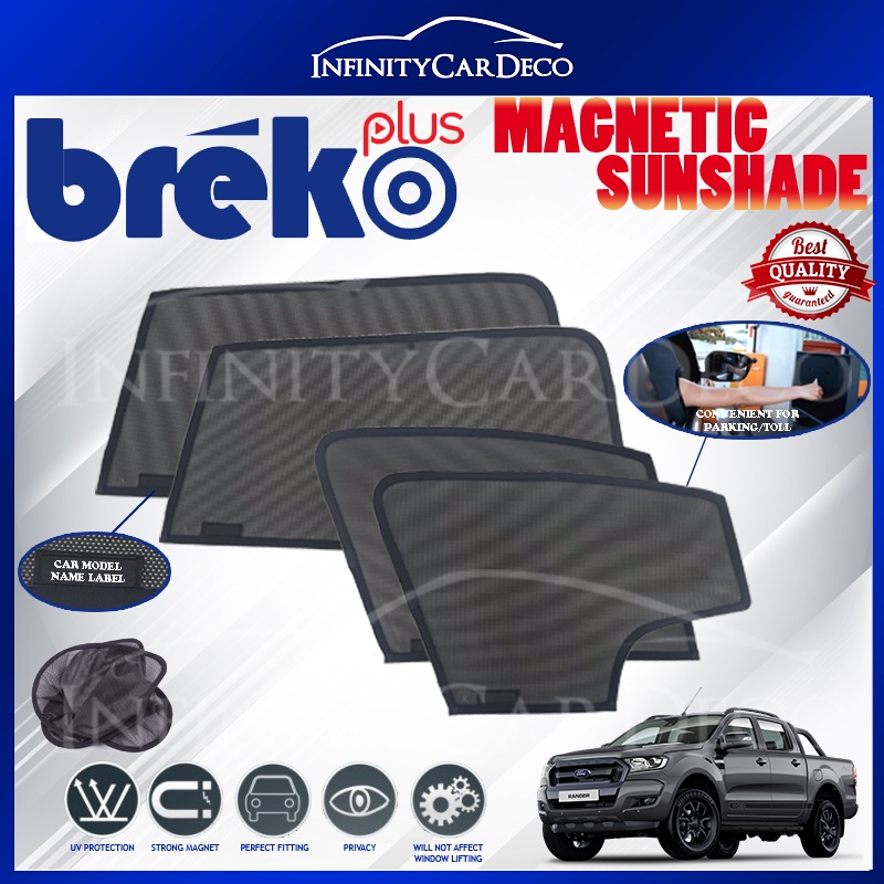 (4pcs) BREKO+ SHADES High Quality Magnetic 0.98 UV Proof Car Sun Shade ...