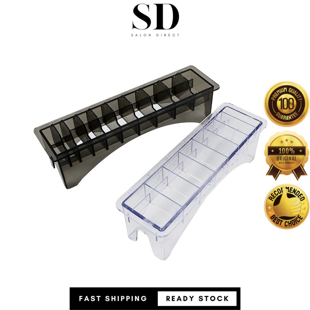 PROFESSIONAL Hair Clipper Attachment Storage Box (BLACK/WHITE) (SD ...