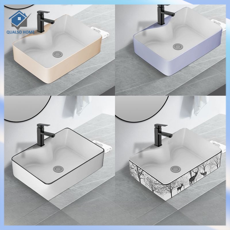 New Style Countertop Basin Wash Basin Single Basin Ceramic Household