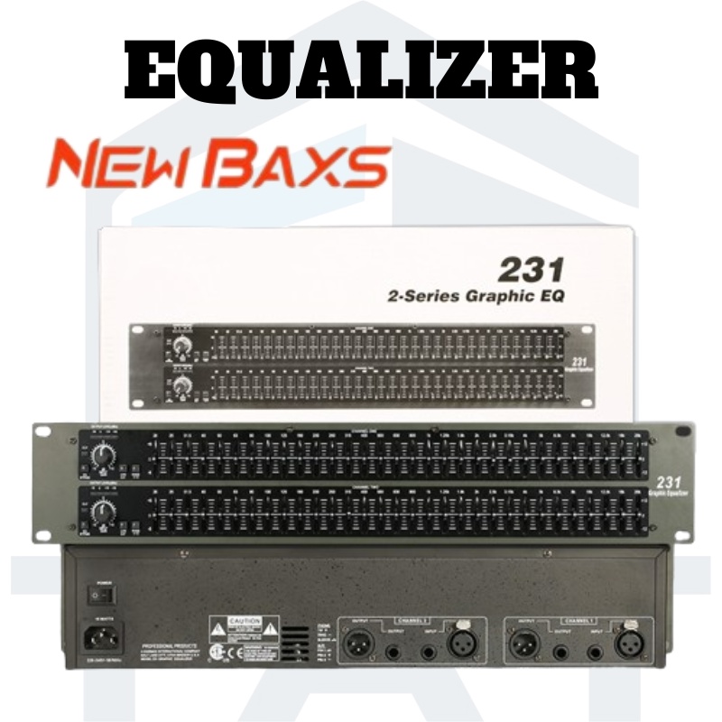 New Baxs Graphic Equalizer dbx 231/231S Dual channel 31 band 2series