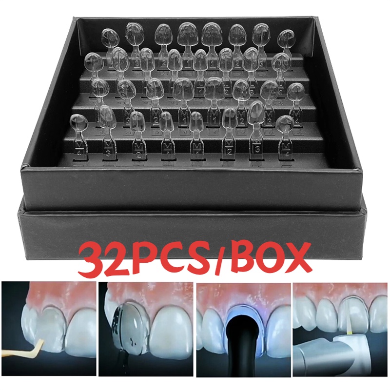 32pcs/Set Dental Veneer Mould Kit Composite Resin Mold Light Cure