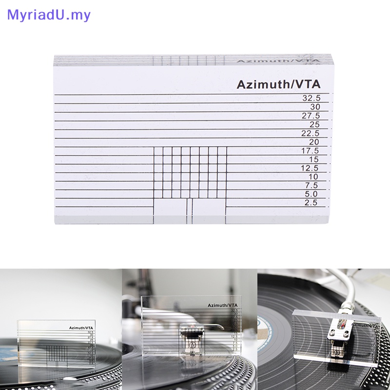 MyriadU Record Player Ruler Vinyl Record Player Measuring Phono Tonearm