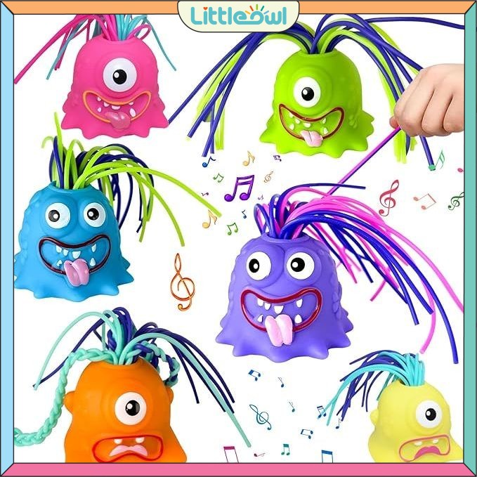 Funny Hair-Pulling Screaming Monsters Toy Hair Pulling Fidget Toys ...