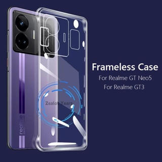 Case for Oppo Realme GT3 Case Cover,Bracket Shell Case for Oppo Realme GT  Neo 5 5G RMX3706 / Realme GT3 RMX3709 Case Blue