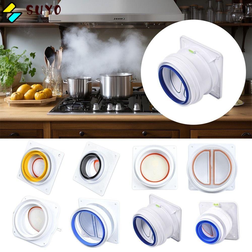 SUYO Bathroom Check Valves, Backdraft Damper for Range Hoods Home