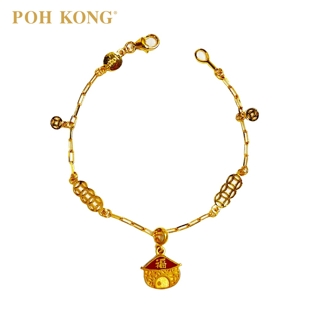 Poh kong deals white gold bracelet