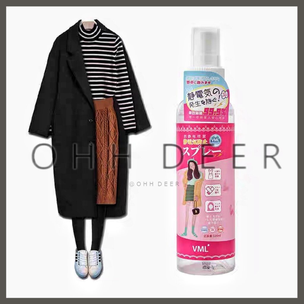 OHHDEER 120ML Durable AntiStatic Spray for Clothes and Fabric Sprays