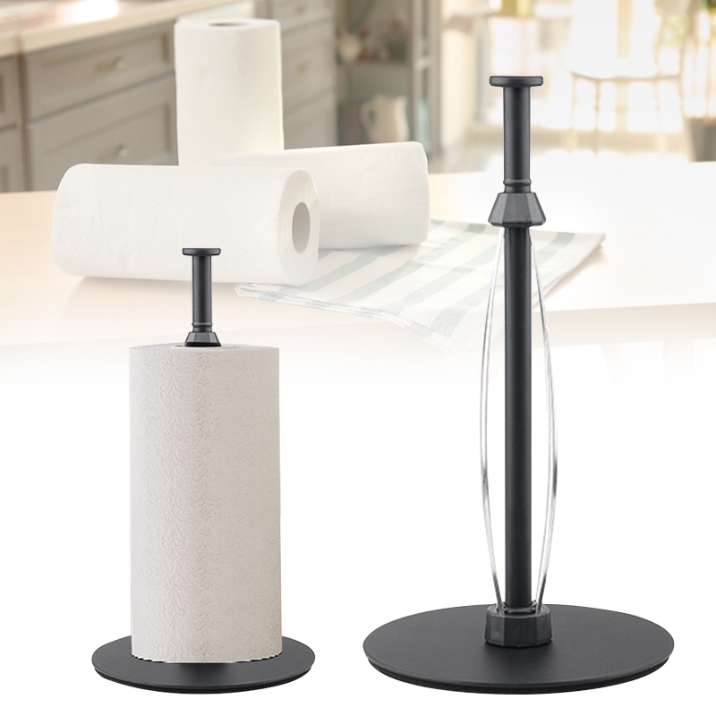 Paper Towel Holder Countertop Black Towel Holder With Ratchet Mechanism
