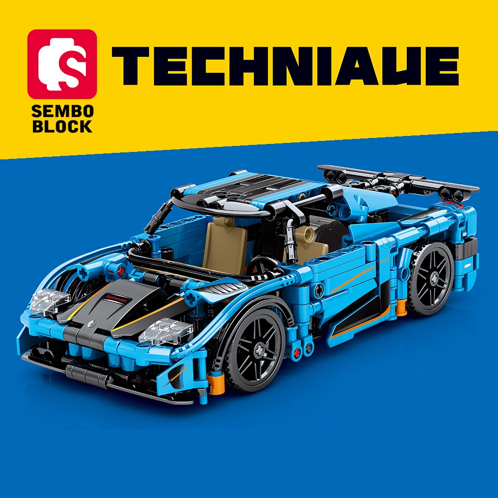 Sembo Block 701515 Techniaue Sports Car Series Racing Circuit Transport ...