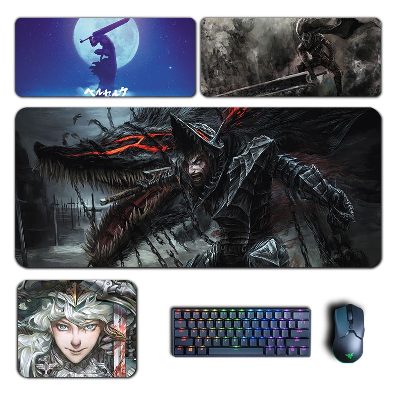 Anime Berserk large Mouse Pad Guts Griffith Mousepad Berserk Keyboard ...