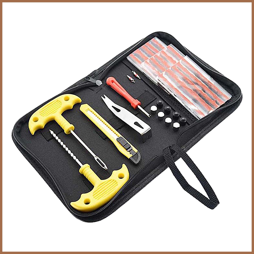 Tire Plug Kit 32PCS Heavy Duty Tire Repair Tools Car Tire Patch Kit Car Tire Repair Kits for All