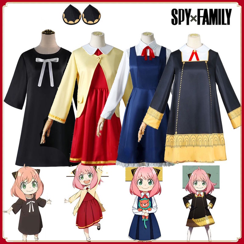 Anime Spy X Family Cosplay Anya Forger Cosplay Costume Full Set Spy 