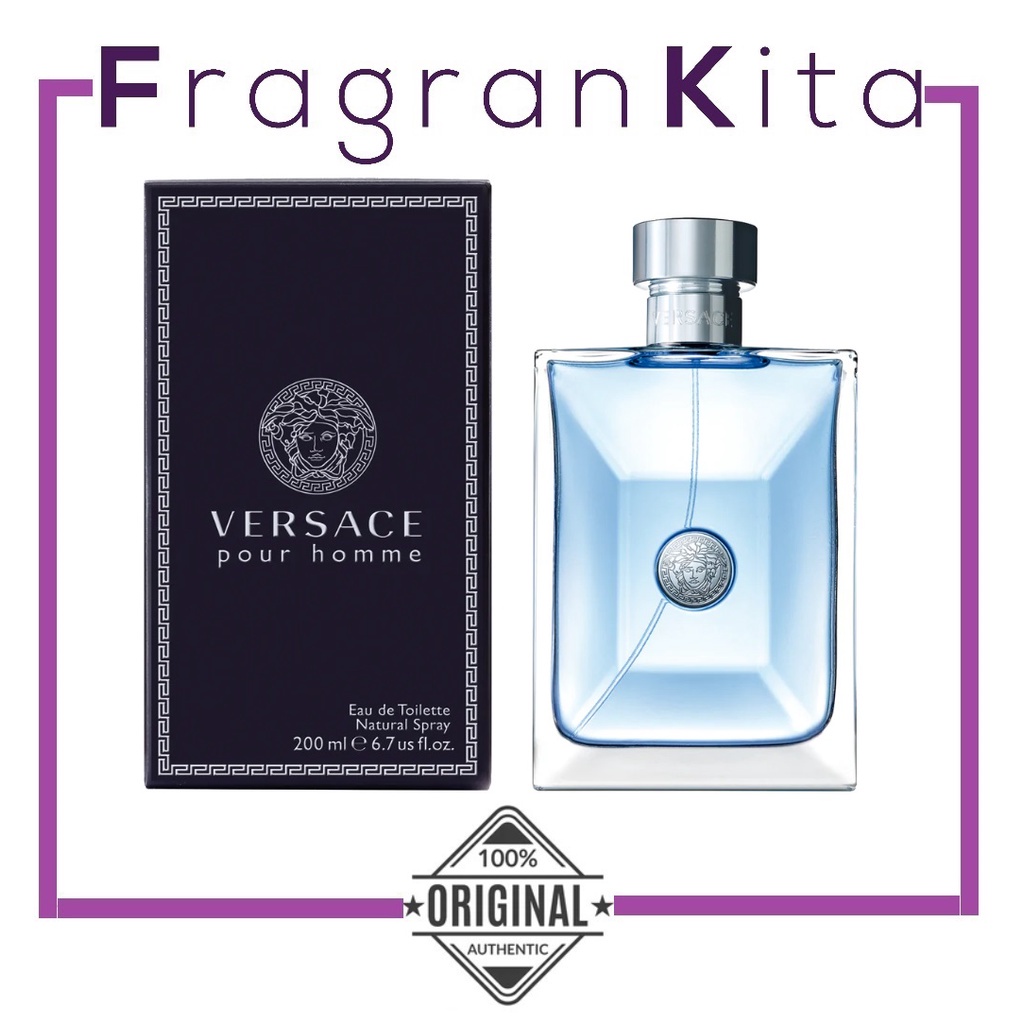 Versace Pour Homme 200 ml EDT Shopee Malaysia