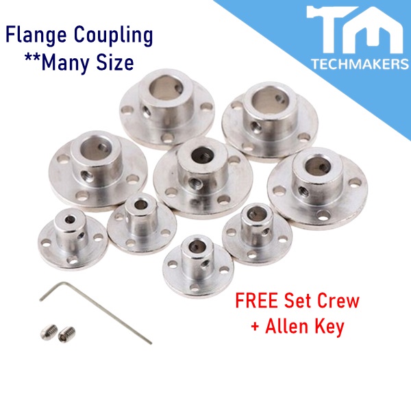 Flange Coupling Motor Guide Shaft Coupler Motor Connector for DIY Parts 3MM 4MM 5MM 6MM 6.35MM 8MM 10MM CNC 3D Printer