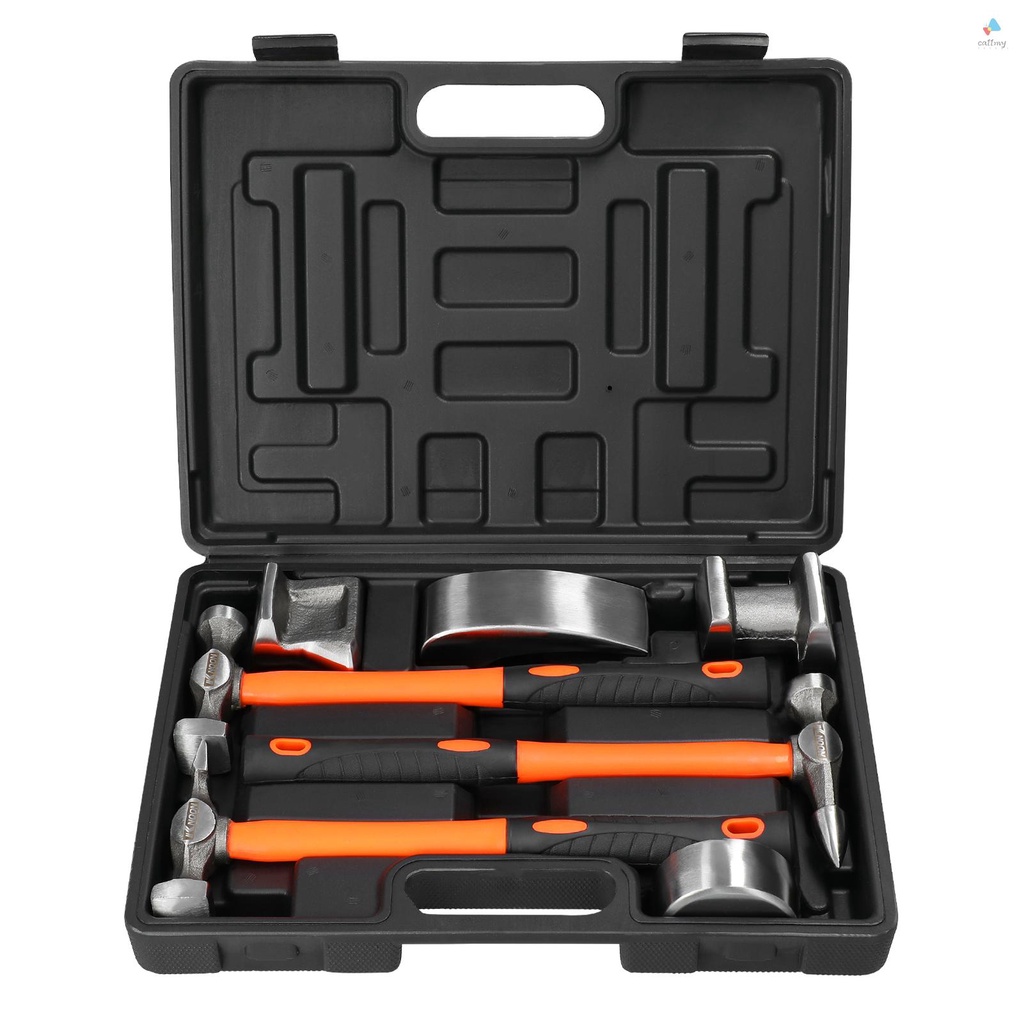 KKnoon Body Car with Storage Dollies Sheet Kit 7 Piece Hammer Tools