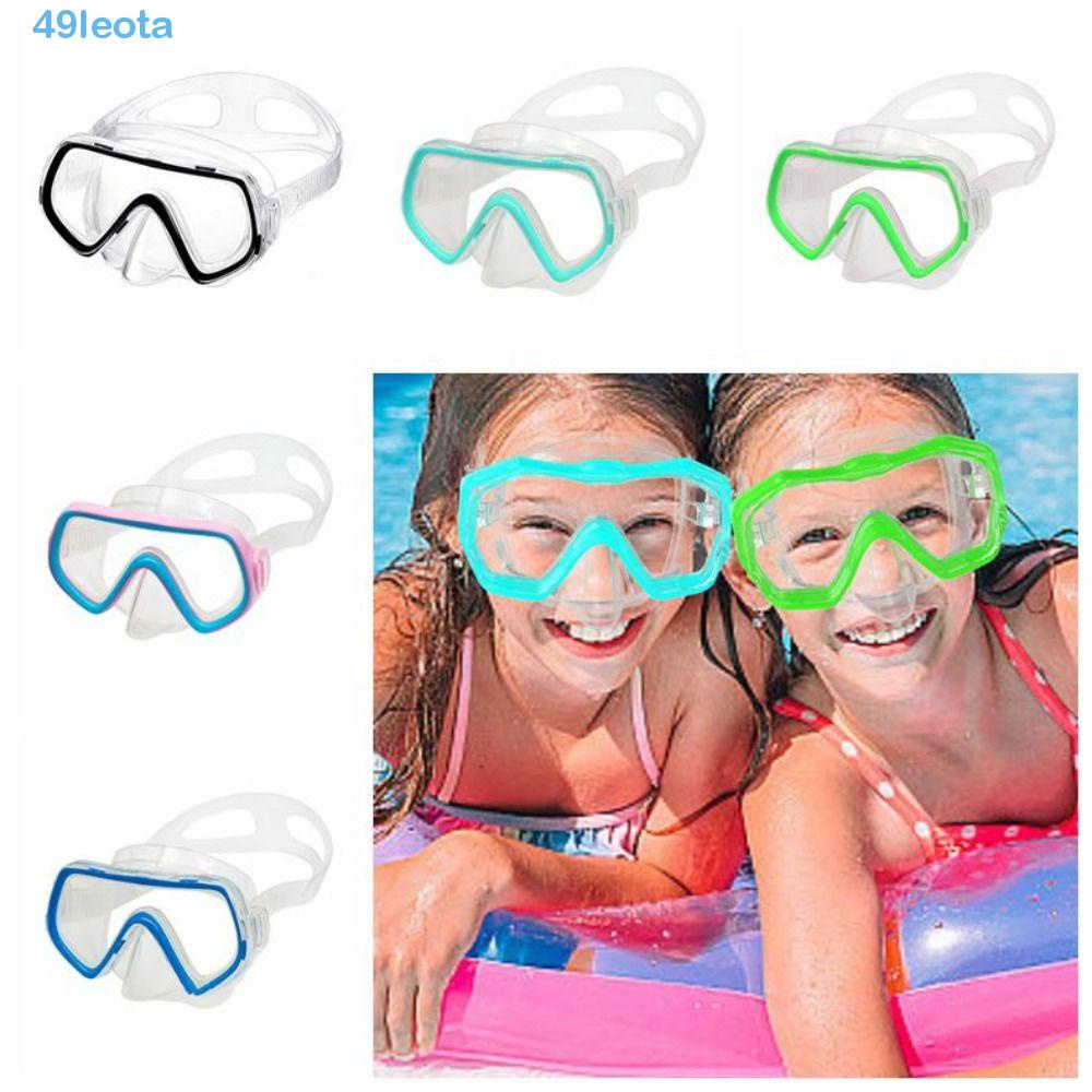 LEOTA Kids Swim Goggles, PVC Strap Anti Fog Child Diving Mask, Anti ...