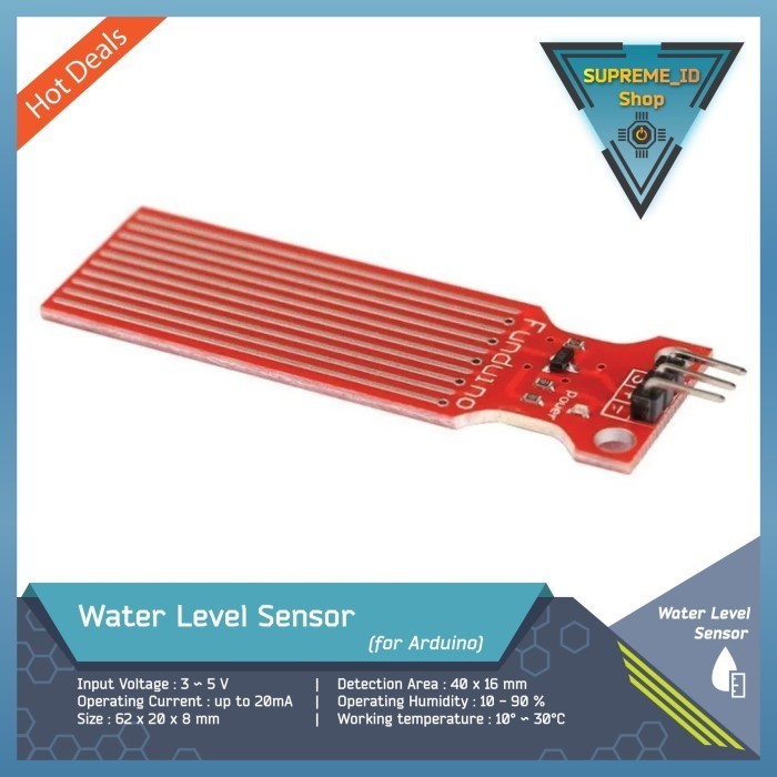 Water Level Detection Sensor Module | Arduino Raspberry pi | Shopee ...
