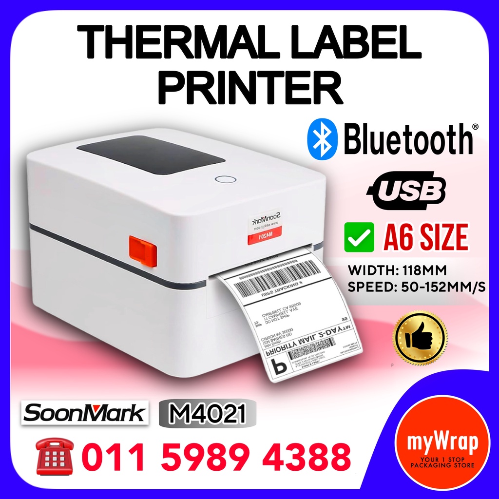 Soonmark M Thermal Label Printer To Print Shopee Lazada Air