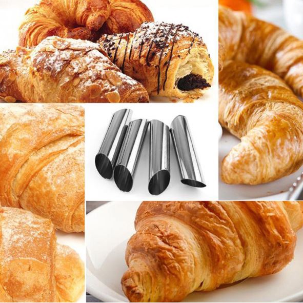 Stainless Steel Round Tube Danish Large Spiral Croissant Baking Tool ...