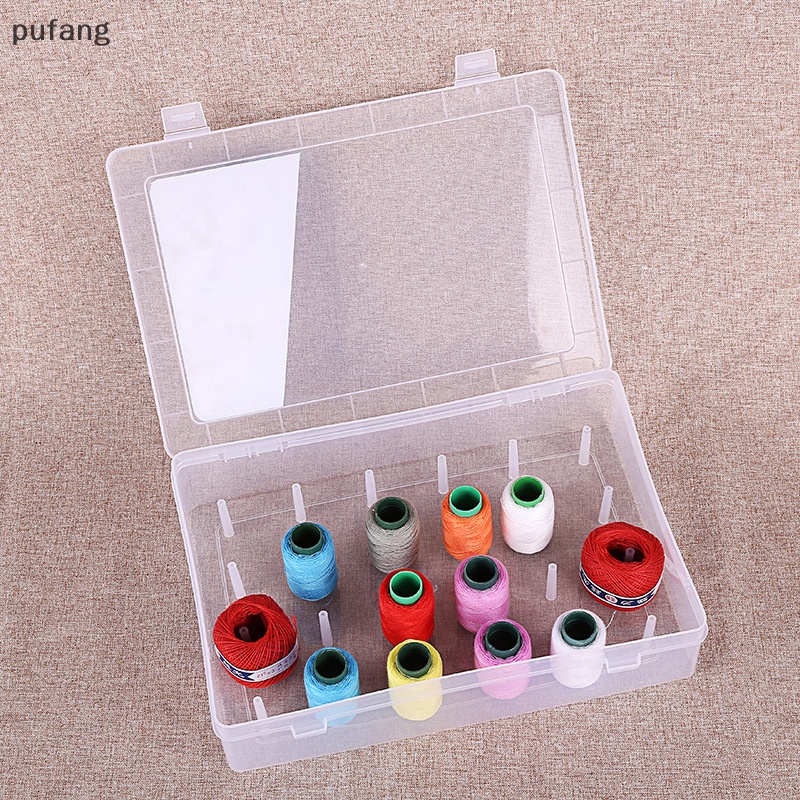 Sewing Thread Storage Box 42 Pieces Spools Bobbin Carrying Case Container  Holder Craft Spool Organizing Case Sewing Storage