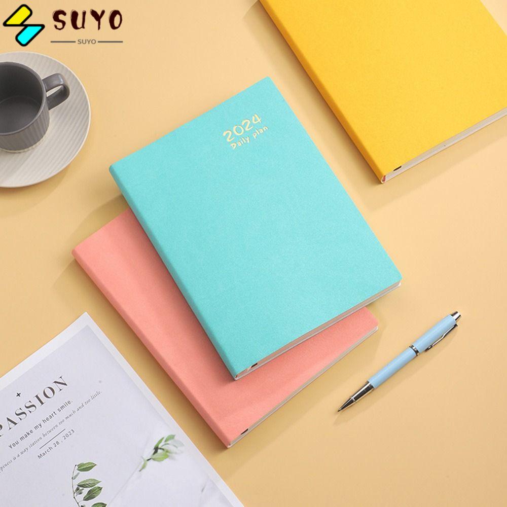 SUYO Schedule Book, To Do List Calendar Book Agenda Book, 2024 Planner