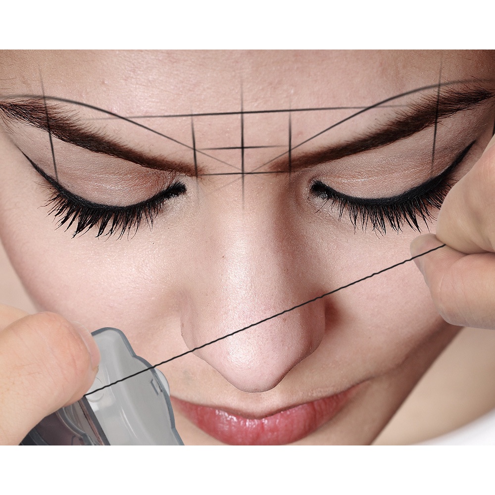 New Style 30m Thread Ruler No Liquid Positioning Eyebrow Ruler Mark ...