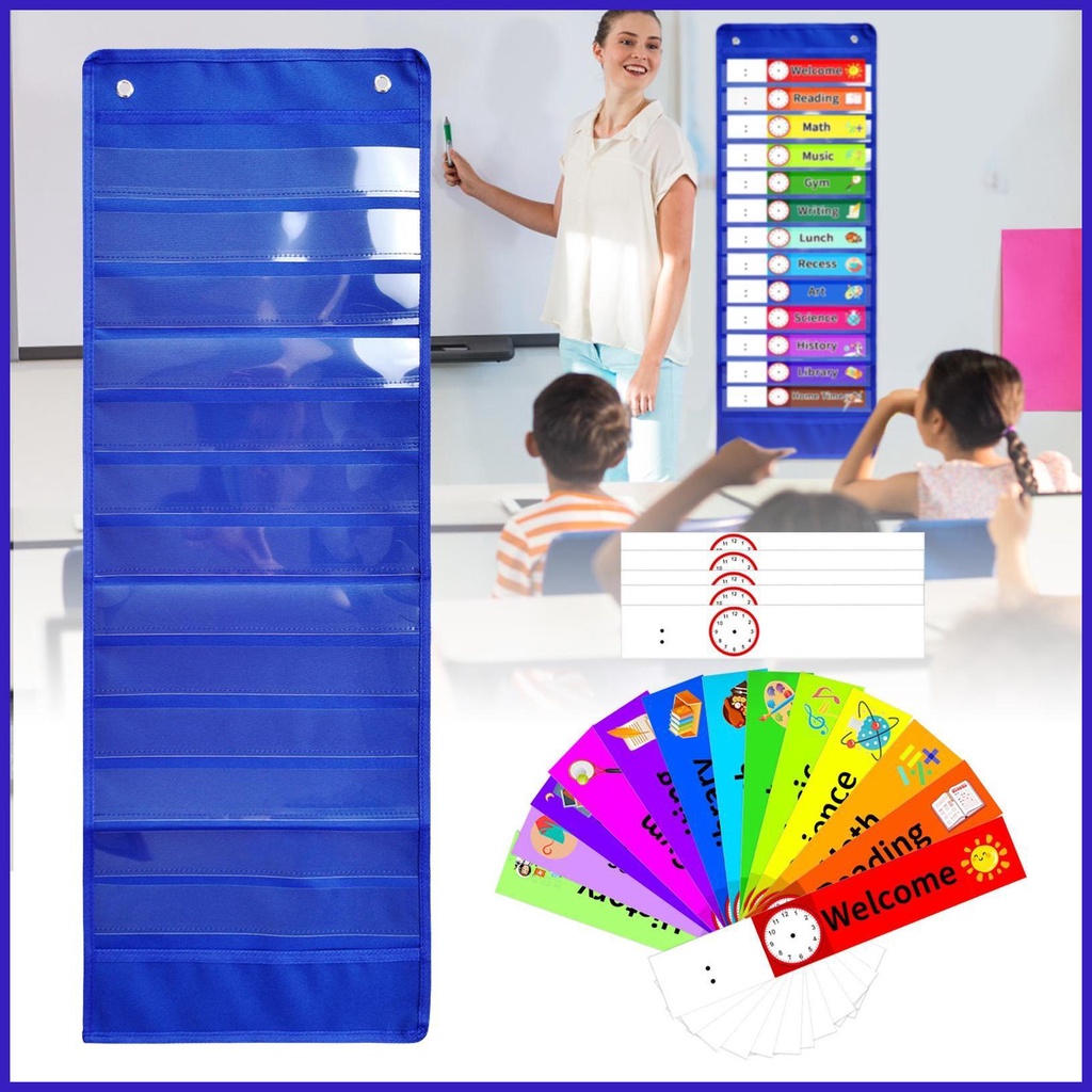 Classroom Calendar School Supplies Classroom Pocket Chart Schedule