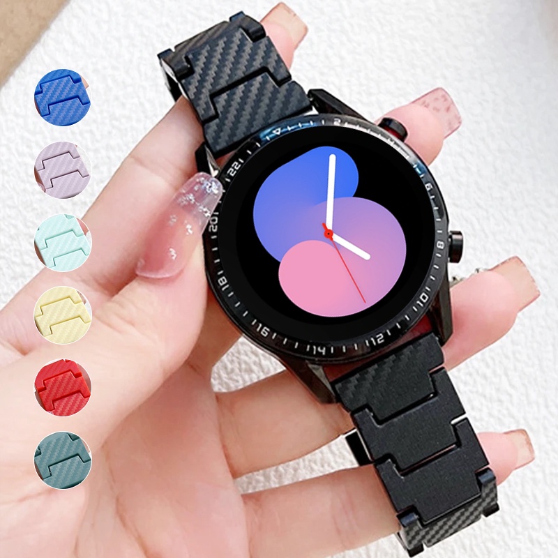 Carbon Watch Strap 20mm 22mm For Samsung Galaxy Watch 41mm 45mm For  Amazfit GTS-2-2e-mini-GTS Fashion Sport Wristband For Huawei Honor Watch  Magic