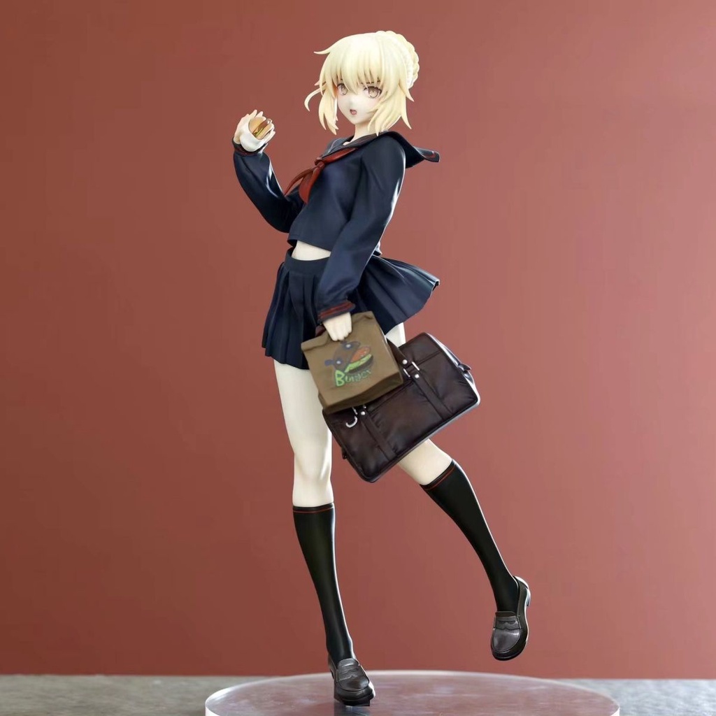 Fate GK Burger saber saber My King Boxed Anime Figure 23CM | Shopee ...