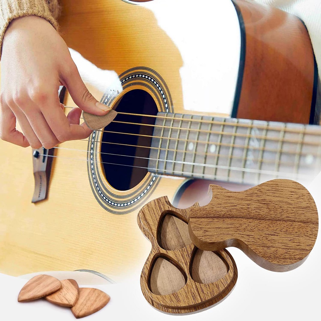 querenmim.cl Guitar Pick Gift Holiday Guitar Gift Wooden Guitar Pick