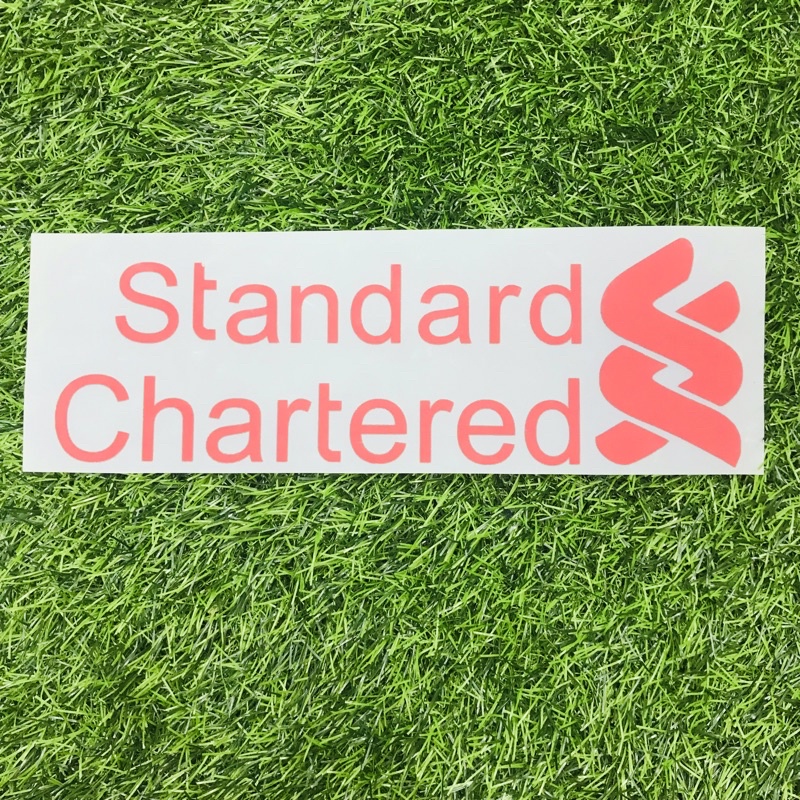 Standard chartered red sponsor patch sponsors merah untuk jersi ...
