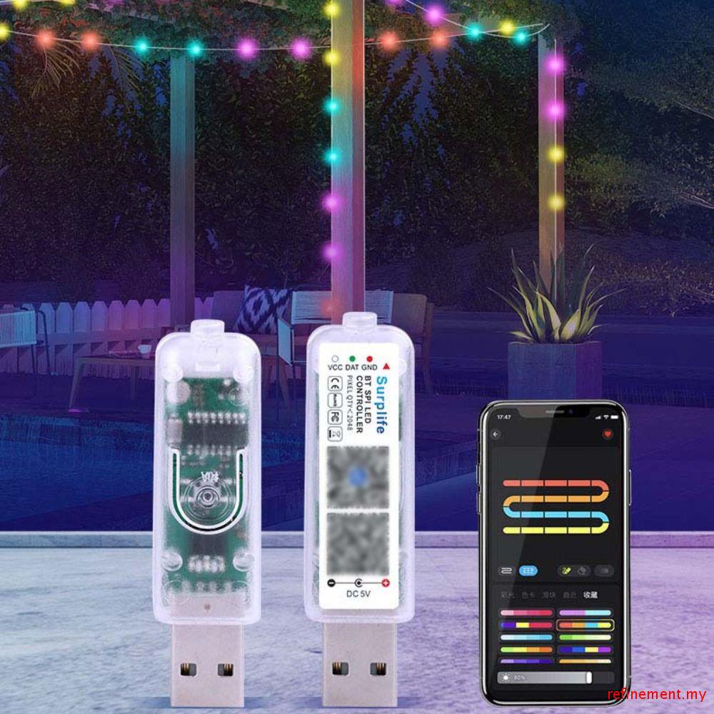 REFINEMENT Led Music Controller, 5V Addressable Bluetooth APP