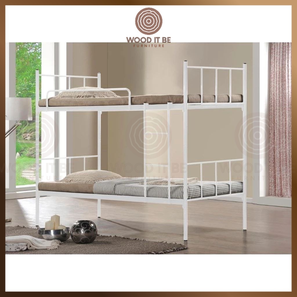 Wooditbe Double Decker Bed Frame / Double Decker Frame Metal / Katil ...