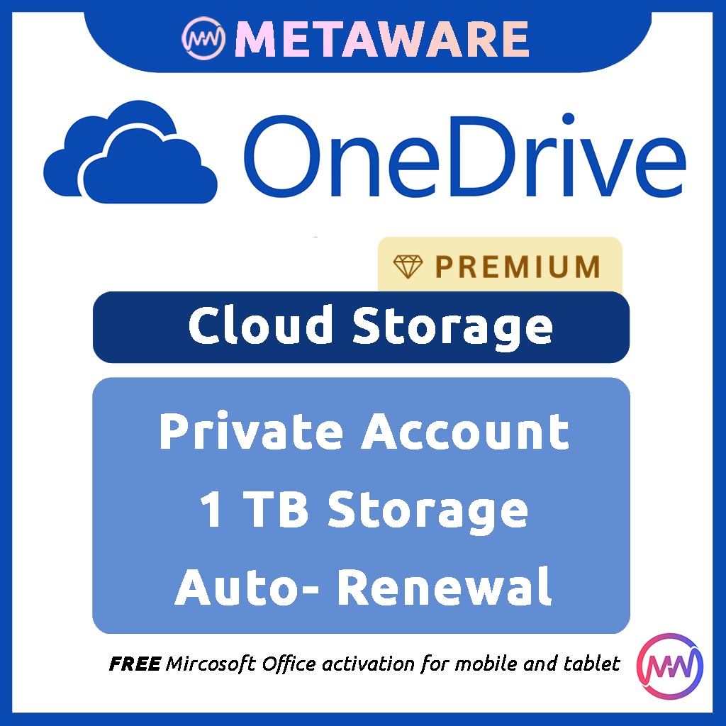 OneDrive 1TB Cloud Storage For Any Device [100 Stable & Lifetime