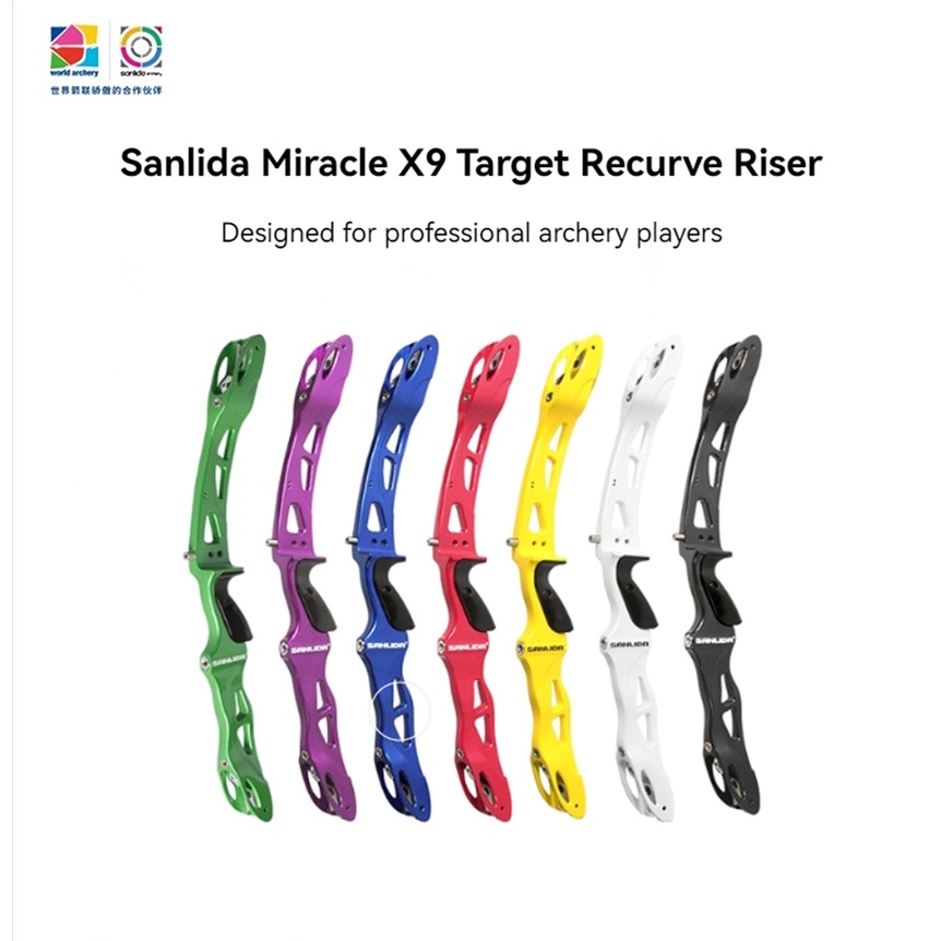 【malay Local】sanlida Miracle X9 Target Recurve Riser Ilf Limb Fitting Aluminium Alloy Rh Riser 3349