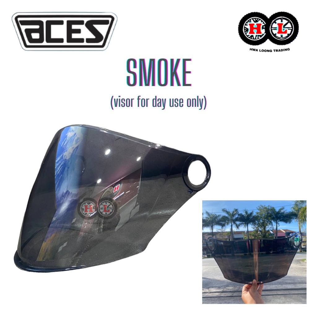 ACES R1 HELMET PLAIN COLOR (Helmet Open Face Aces R1 Siap Visor Clear ...