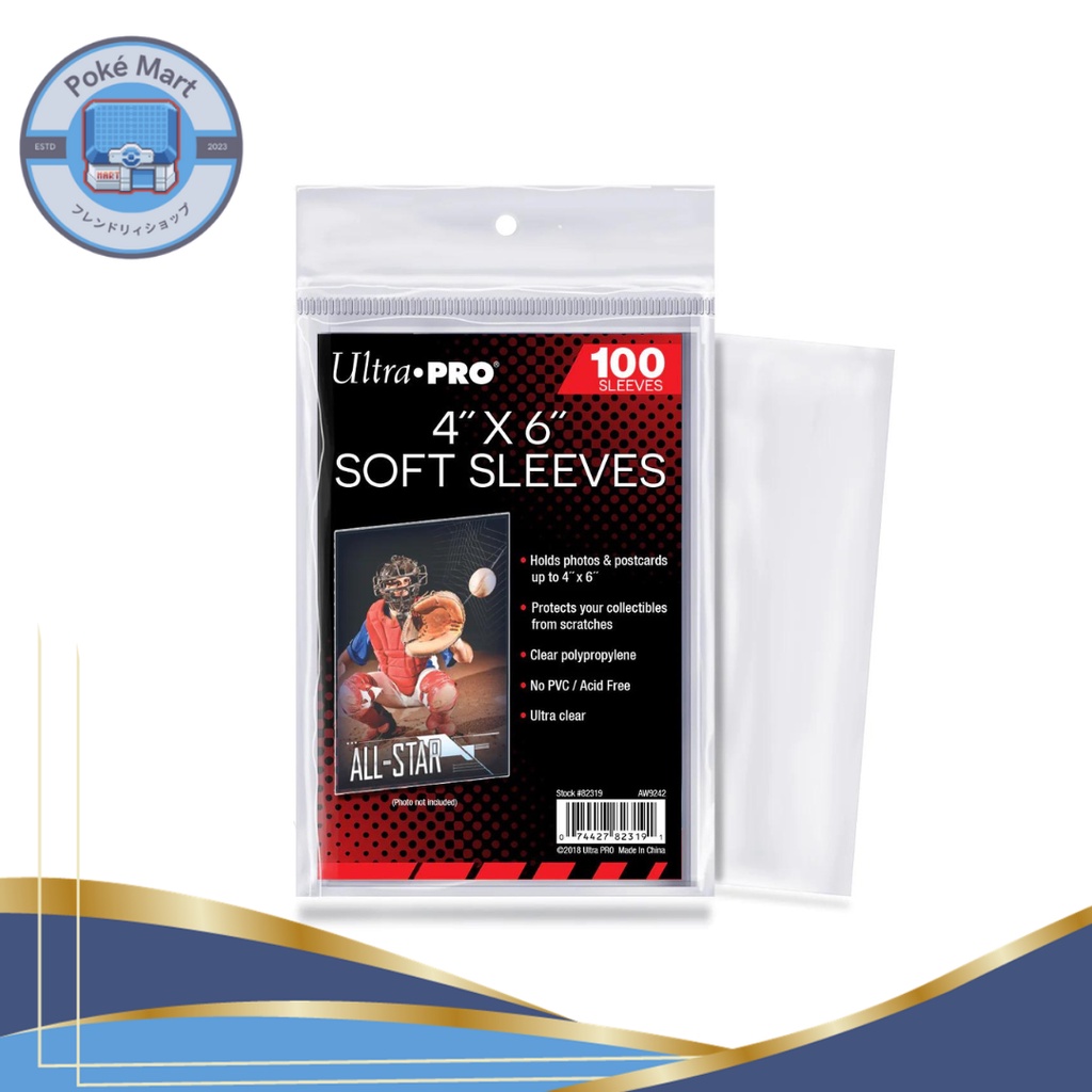Ultra PRO Soft Card Sleeves 100CT (100 pcs) (21/2" X 31/2") Trading