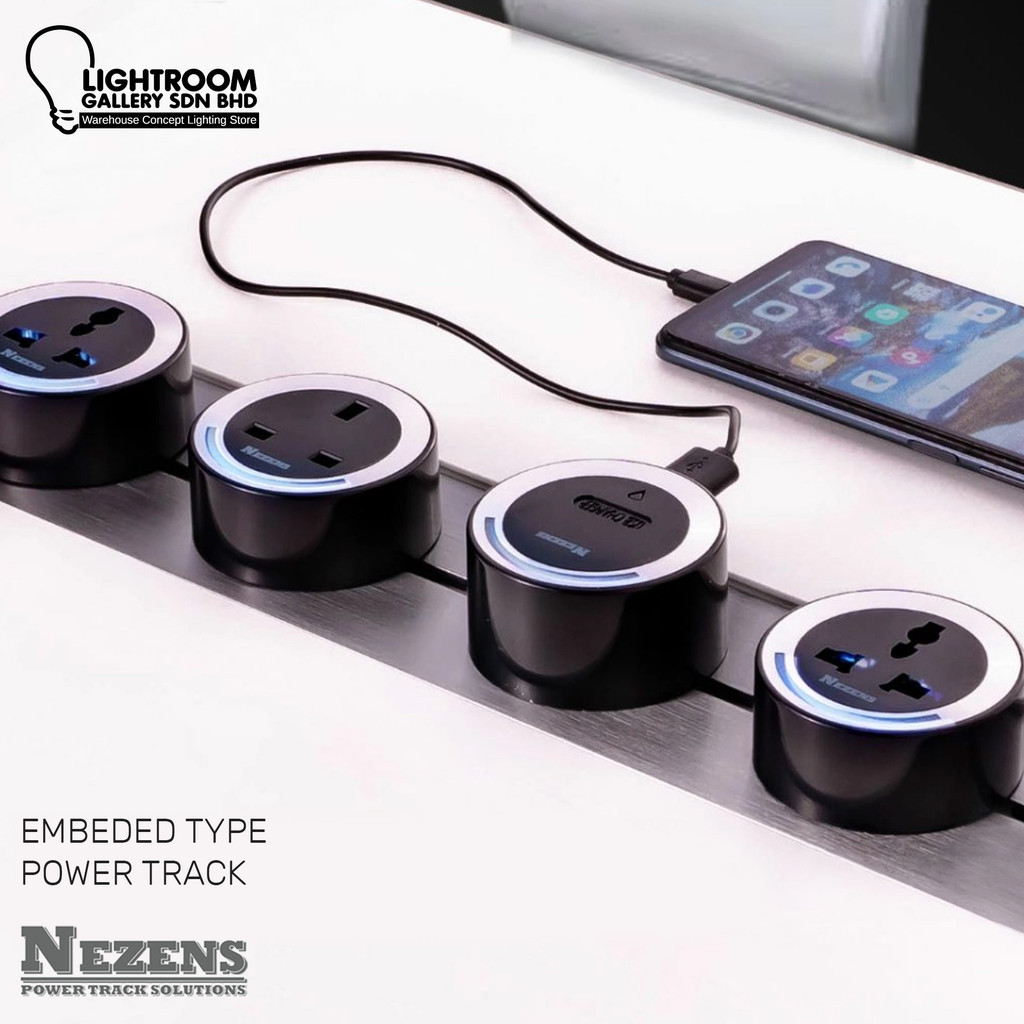 NEZENS SURFACE / EMBEDED POWER TRACK AND POWER TRACK SOCKET - LIGHTROOM ...