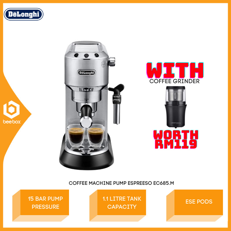 Delonghi Dedica Style15 Bar Pump Pressure Pump Espresso Coffee Machine