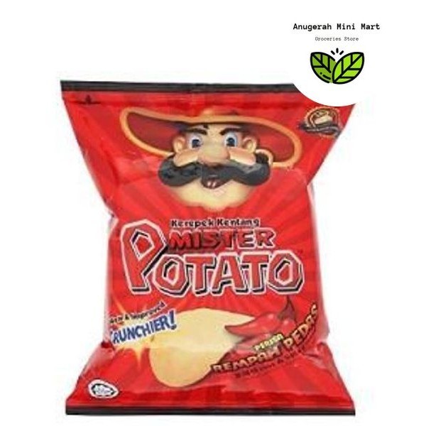 Mister Potato Chips Hot Spicy Flavour 75g Shopee Malaysia 0734