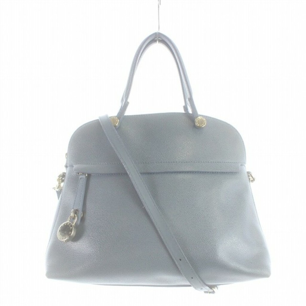 Furla Piper Handbag Shoulder Bag Dull Blue G5996 Direct from Japan ...