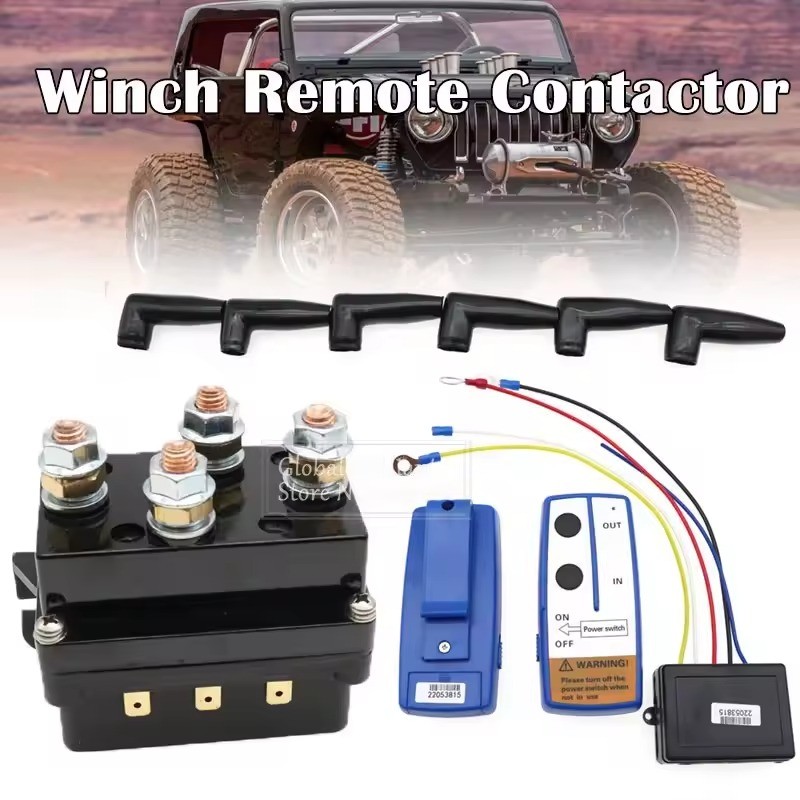 Ramsey Winch Mad Dog ATV/UTV Winch Solenoid Relay Kit With Rocker Switch - Fits Warn, Superwinch & More (5400lb Capacity) Atv Winch Switch