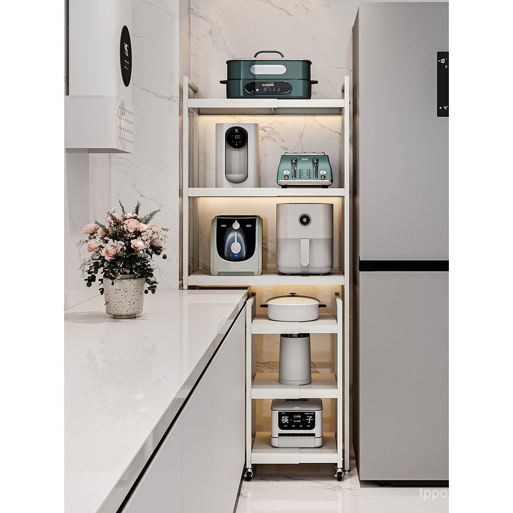 Kitchen Gap Rack Floor-standing Multi-Layer Special-Shaped High Low ...
