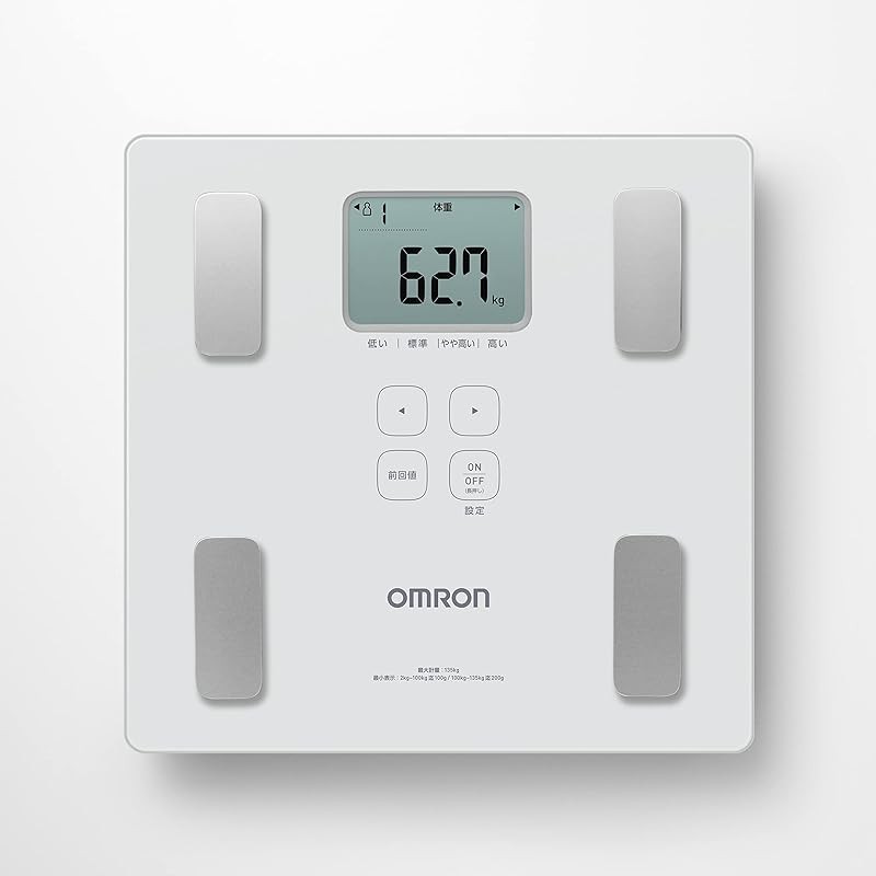 Omron Body Composition Scale HBF236JW with Automatic User Recognition