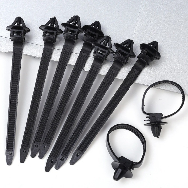 Car Self-locking Cable Ties Wire Harness Retainer Clip Push Vehicle ...